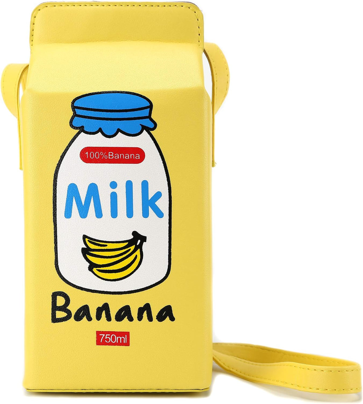 QiMing milk carton purse lifestyle close up