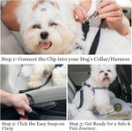 Universal pet car seat belt clip mechanism