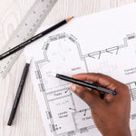 Tombow technical drawing eraser in black barrel design