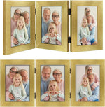 Frametory, 5x7 Triple Picture Frames Distressed White, 1 Pack | Real Glass Front, Trifold Photo Frames Collage, Three Hinged Desk top Frame Vertical Display - Image 15