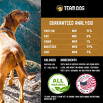 Team Dog authentic imported raw pet food collection