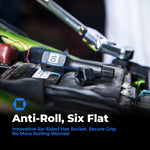 Toolant S2 steel socket showing anti-roll flat sides