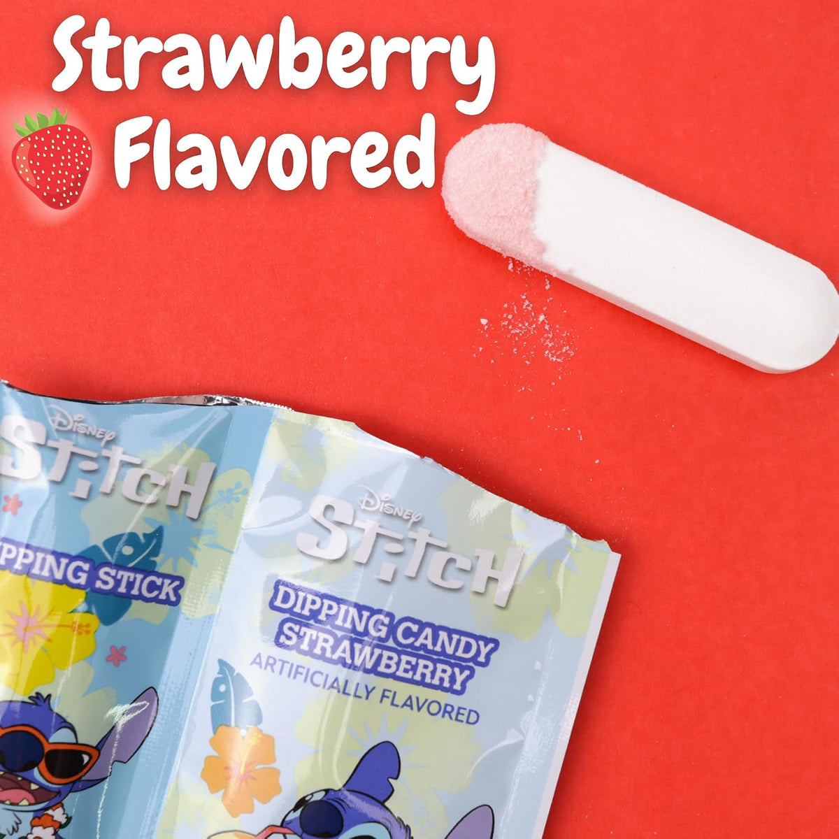 Top view of Lilo and Stitch dipping sticks and powder set
