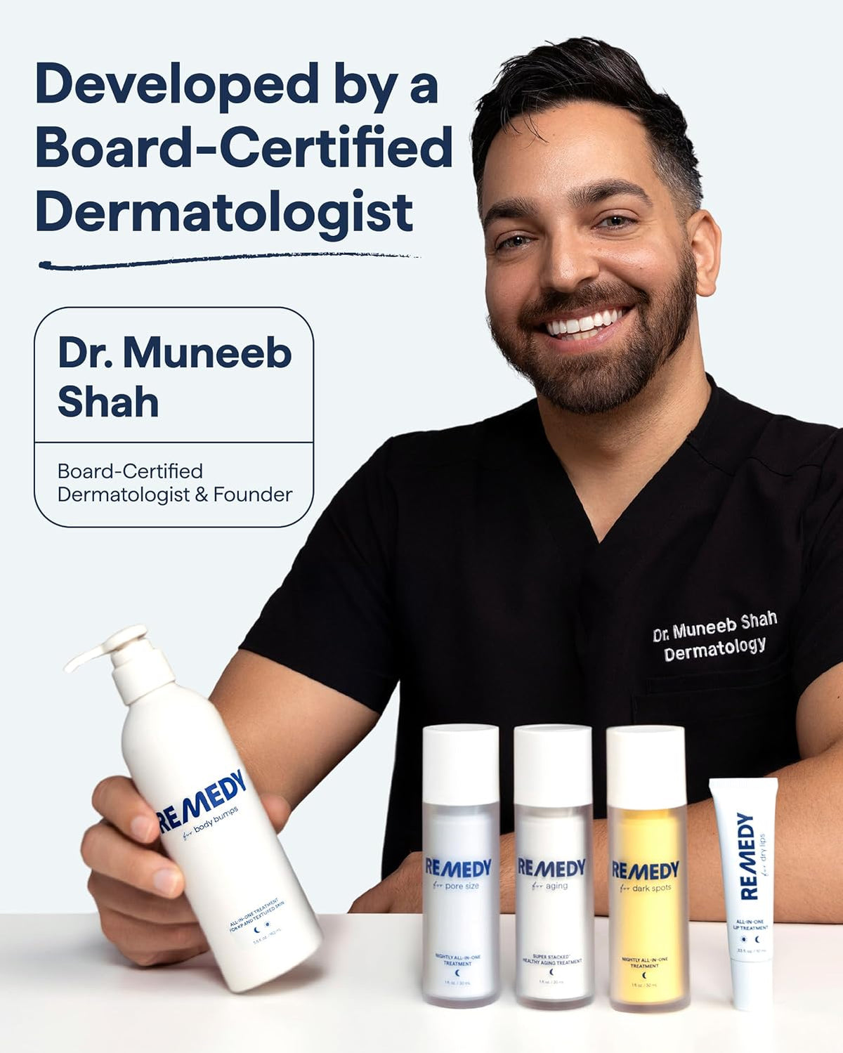 Remedy for Healthy Aging - Retinal, Resveratrol, Glycolic Acid, Argireline, Ferulic Acid, Matrixyl 3000 - Anti-Aging Treatment for Wrinkles, Uneven Texture & Tone - By Dermatologist Dr. Shah - Image 9