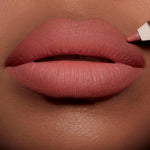 Authentic Charlotte Tilbury lip liner swatches on diverse skin tones
