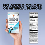 Gatorade Zero Sugar drink mix packet nutrition facts label