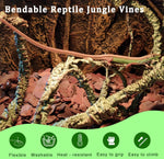 Flexible Bnosdm climbing branch shaped inside a lizard tank