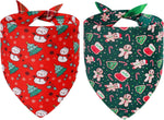Pink Dog Bandana Girl Large 2PCS, Summer Spring Scarf, Durable Triangle Reversible Bibs Handkerchief for Puppy Pet - Image 10