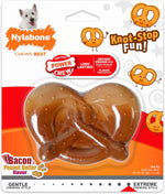 Nylabone Power Chew Pretzel Dog Chew Toy, Small | Bacon & peanut butter flavor, long lasting, discourages destructive chewing, flavor throughout, for dogs up to 25 lbs - Image 11