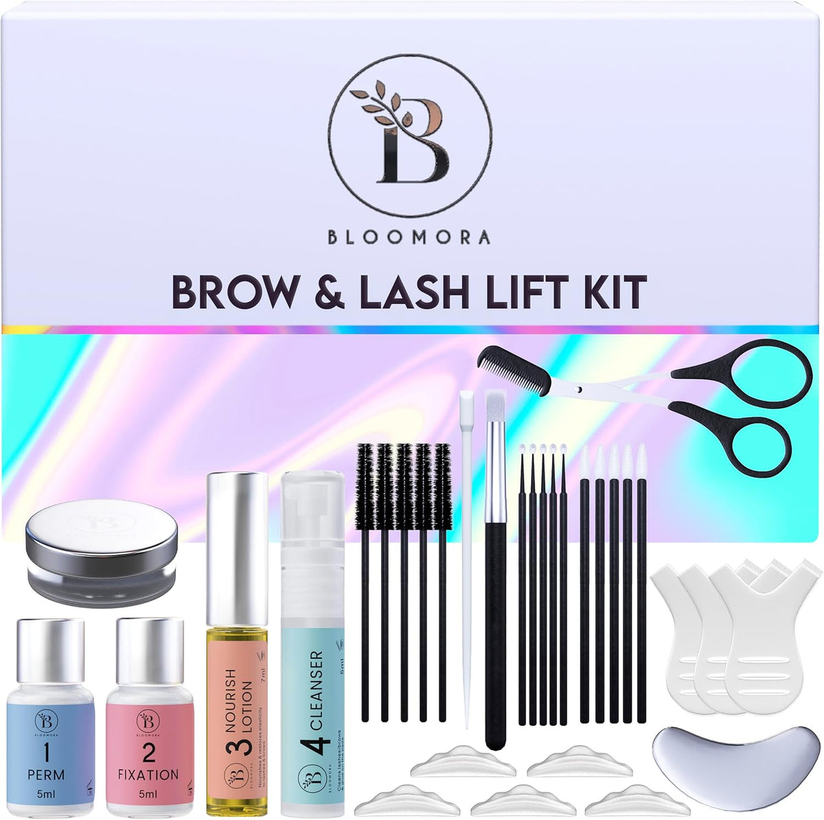 Bloomora lash lift kit front view packaging