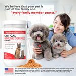 Veterinarian developed critical immune defense formula for canine and feline cellular health