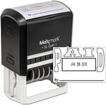 MaxMark Large Self-Inking Rubber Date Office Stamp with Received Phrase & Date - Blue/Red Ink, 12-Year Band - Style 5 - Image 15