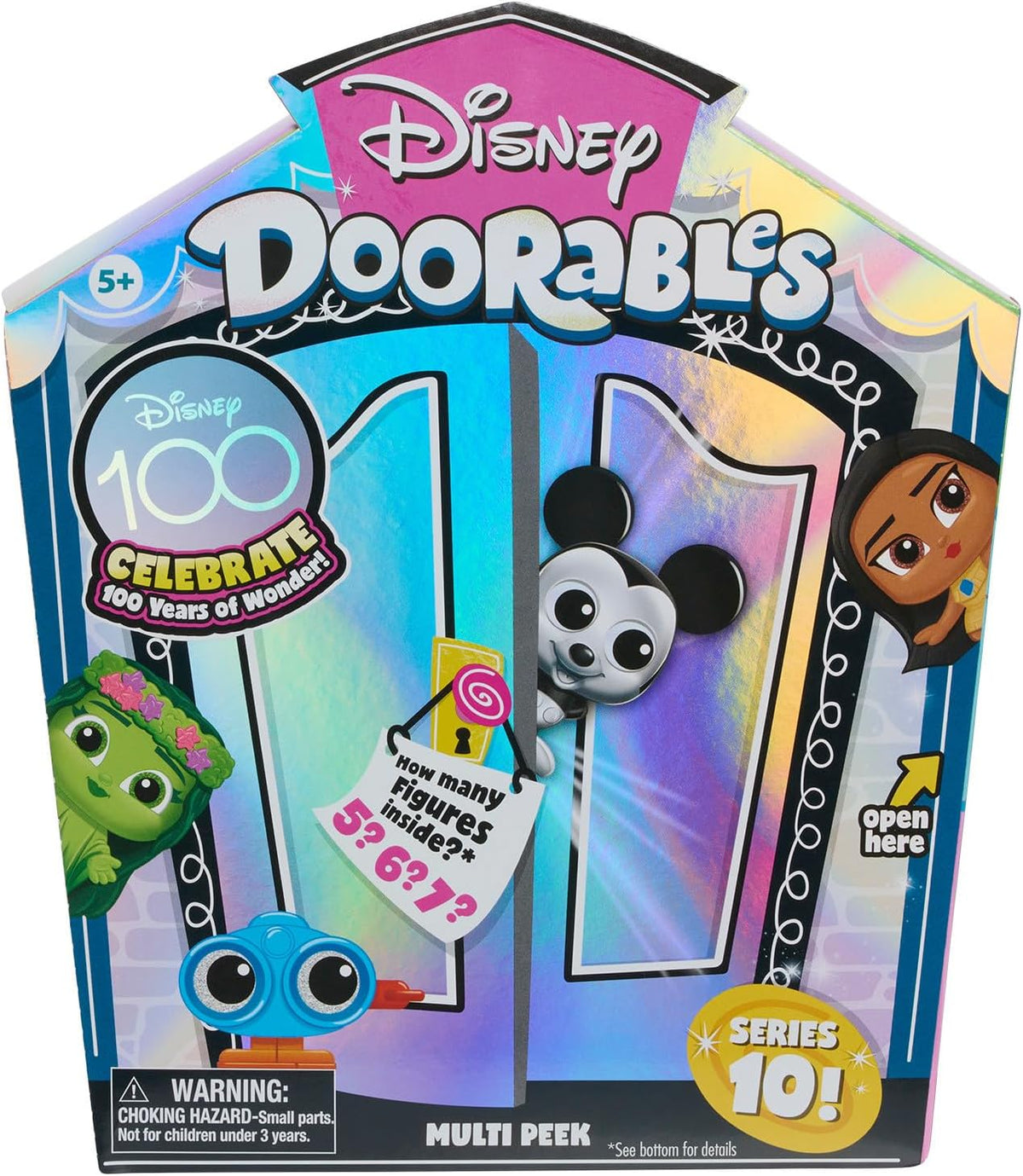 Just Play Disney Doorables Series 10 Multi Peek front view box packaging