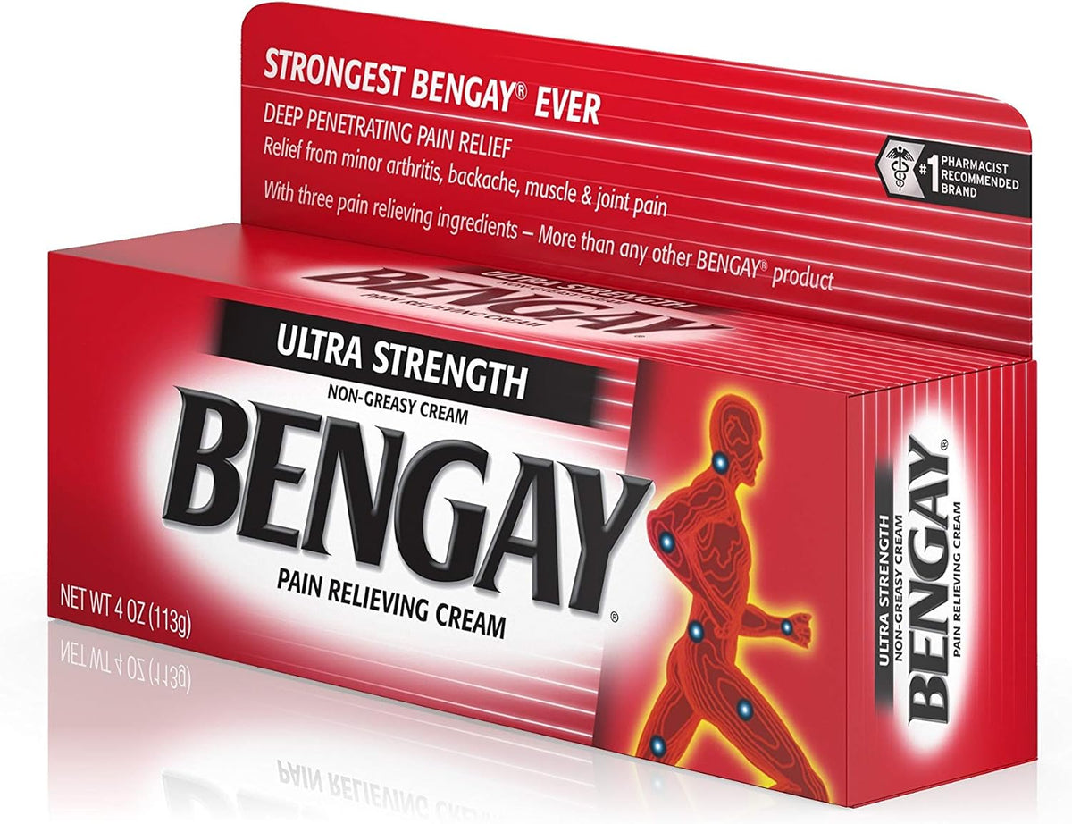 Ultra Strength Bengay Pain Relief Cream, Topical Analgesic for Arthritis, Muscle, Joint & Back, 4 oz - Image 9