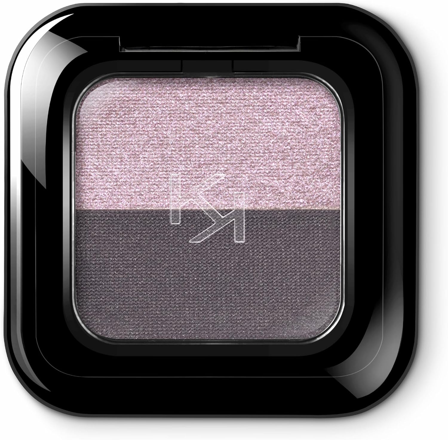 Kiko Milano Bright Duo Eyeshadow 13 Light Mauve Rosy Gray compact front view