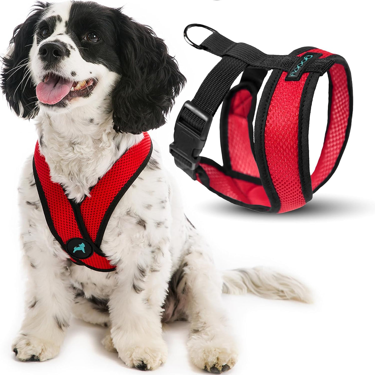 Gooby Comfort X Head in Harness - Pink, Small Harness Patented Choke-Free X Frame - Perfect on The Go Harness for Medium Dogs No Pull or Small Dogs for Indoor and Outdoor Use - Image 10