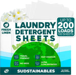 Sudstainables Laundry Detergent Sheets 200 loads front view eco friendly packaging.