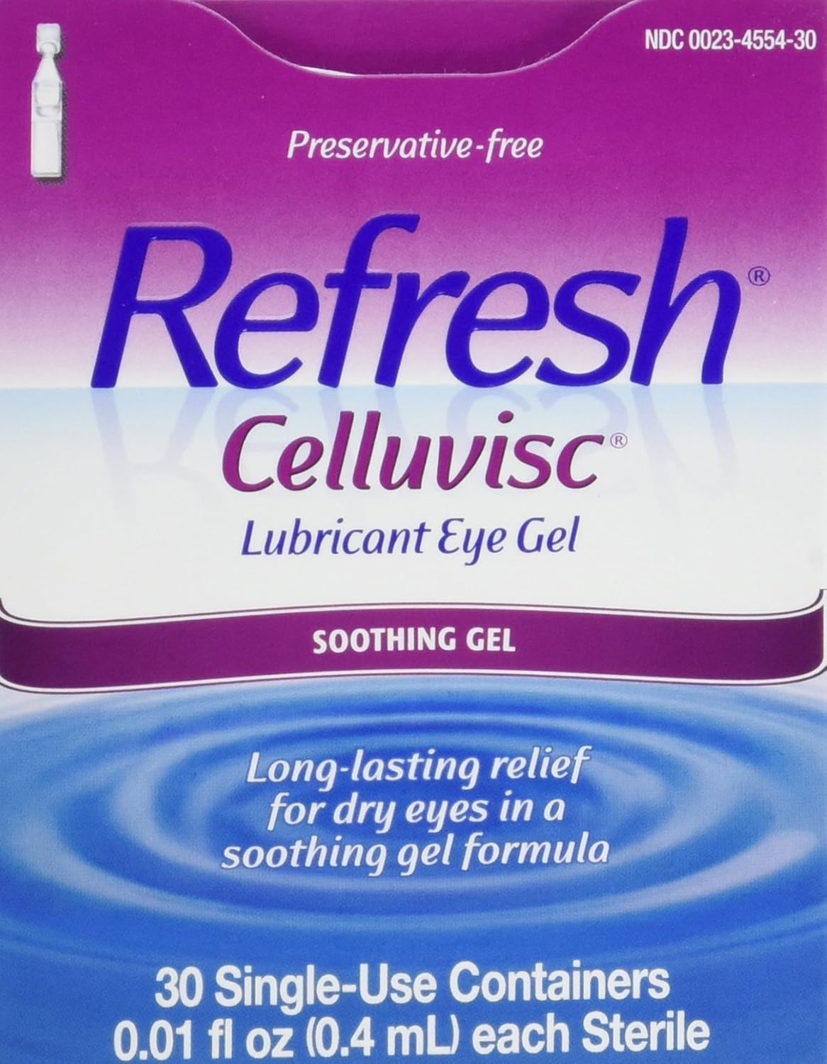 Refresh Celluvisc Lubricant Eye Gel Single-use Containers 30 Ea (3 Pack) - Image 1