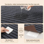 Textured non-slip top surface of Wibeelee pet floor mat