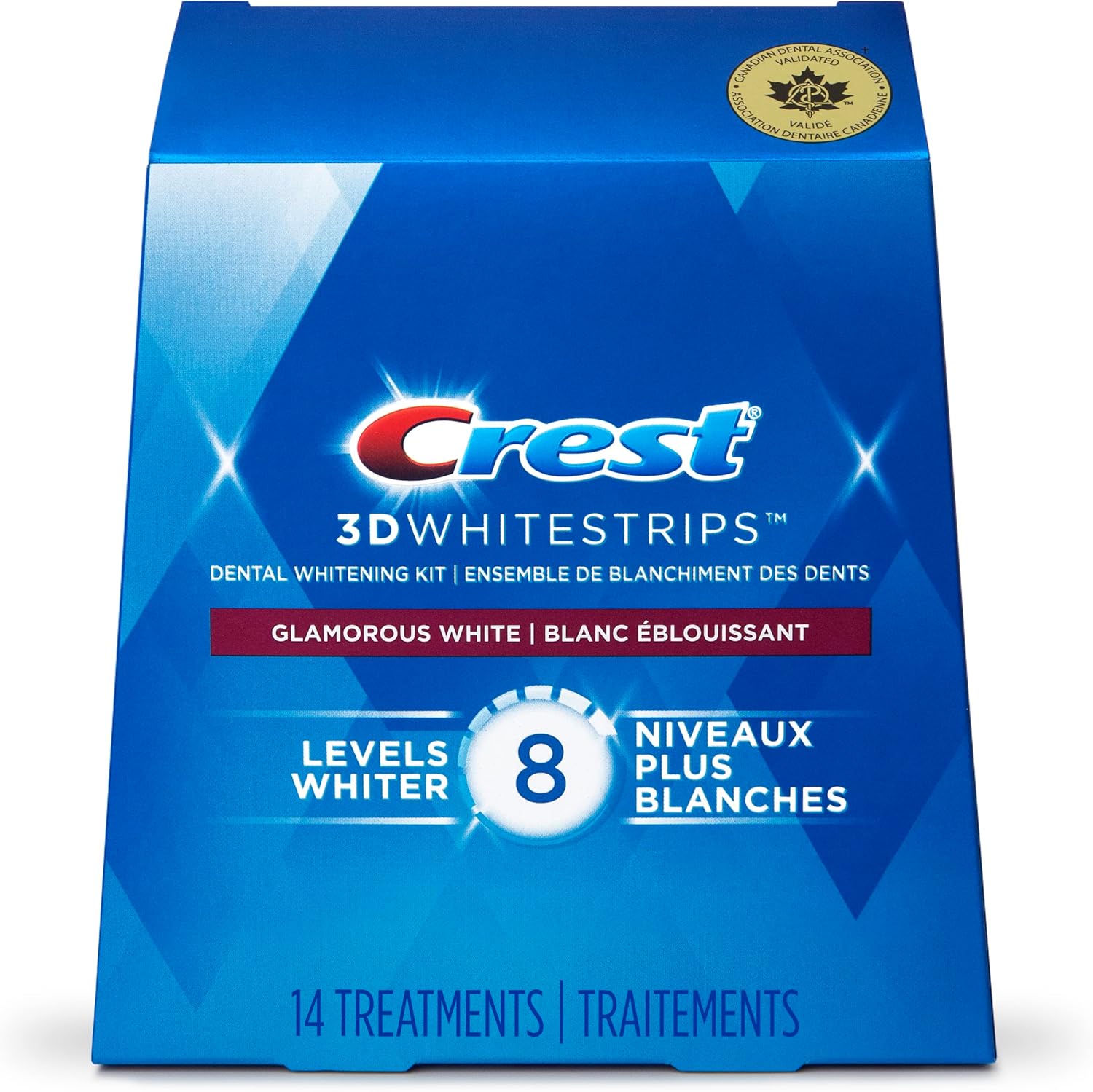 Crest 3D Whitestrips Glamorous White 28 Strips - 14 Treatments - Image 1