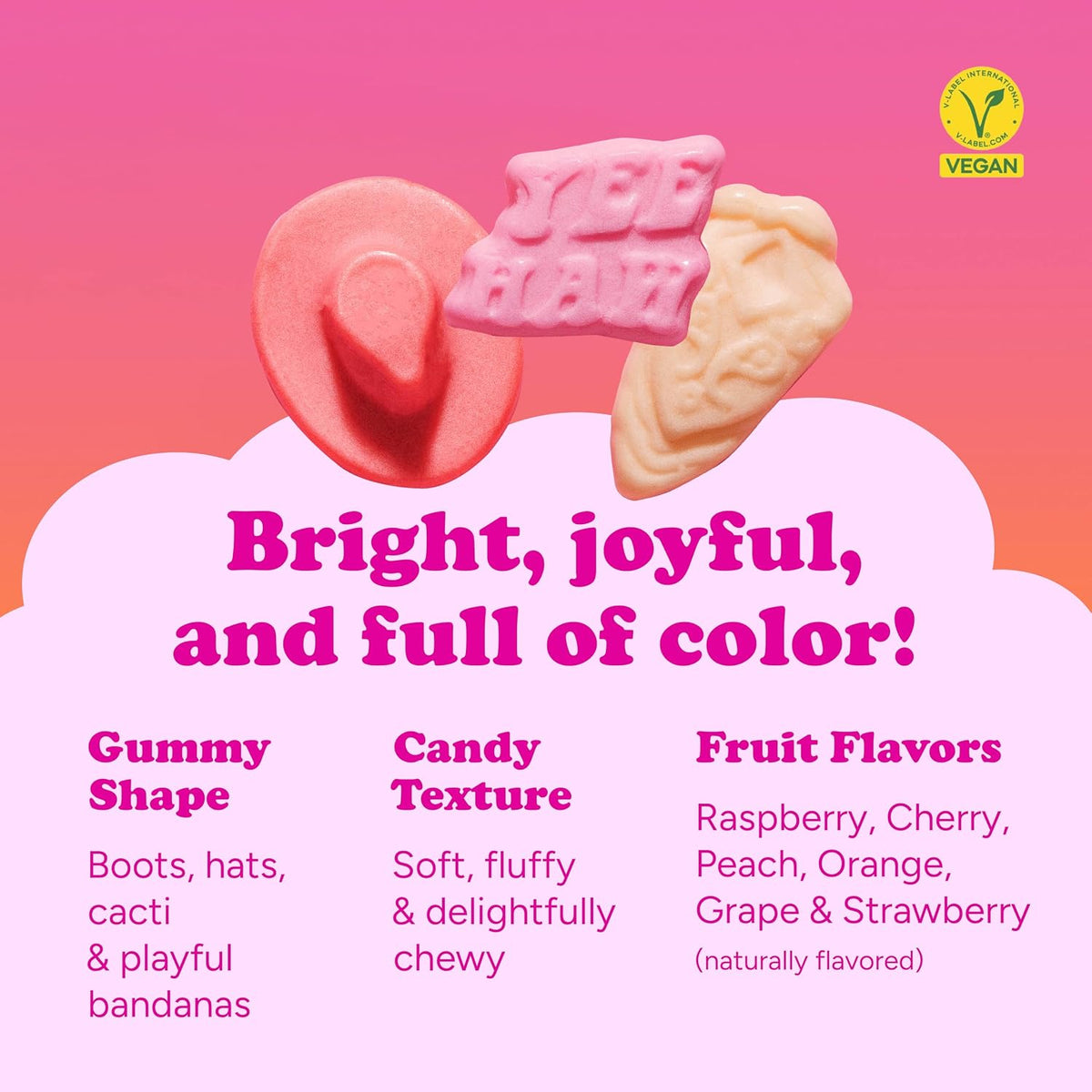 Katjes 4.9 ounce gummy snack packaging details
