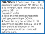 API pH Down aquarium water care product packaging perspective view