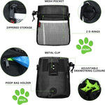 SZO high capacity treat bag with the inner lining pulled out for easy cleaning illustration.