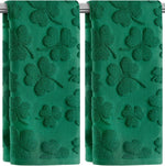 GreenPine St. Patrick's Day hand towels set front view