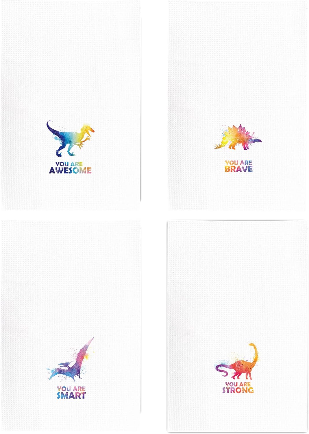 Kunlisa dinosaur hand towels texture view of polyester fiber material