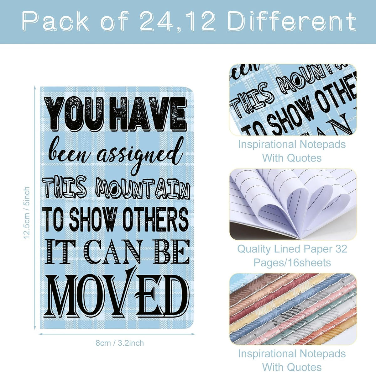 Outus motivational pocket journal assorted cover designs
