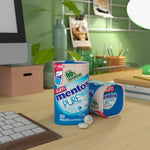 Re-closable lid design on the ninety percent paperboard Mentos bottle.