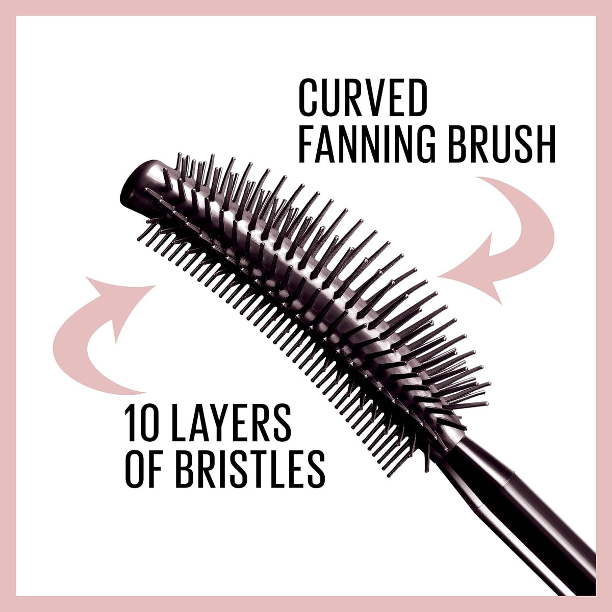 Very Black Maybelline waterproof mascara tube application