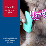 Coastal Pet Li'l Pals 4.9 inch pet slicker brush packaging detail