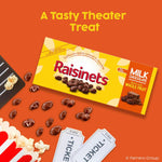 Group of Raisinets snack boxes for pantry storage