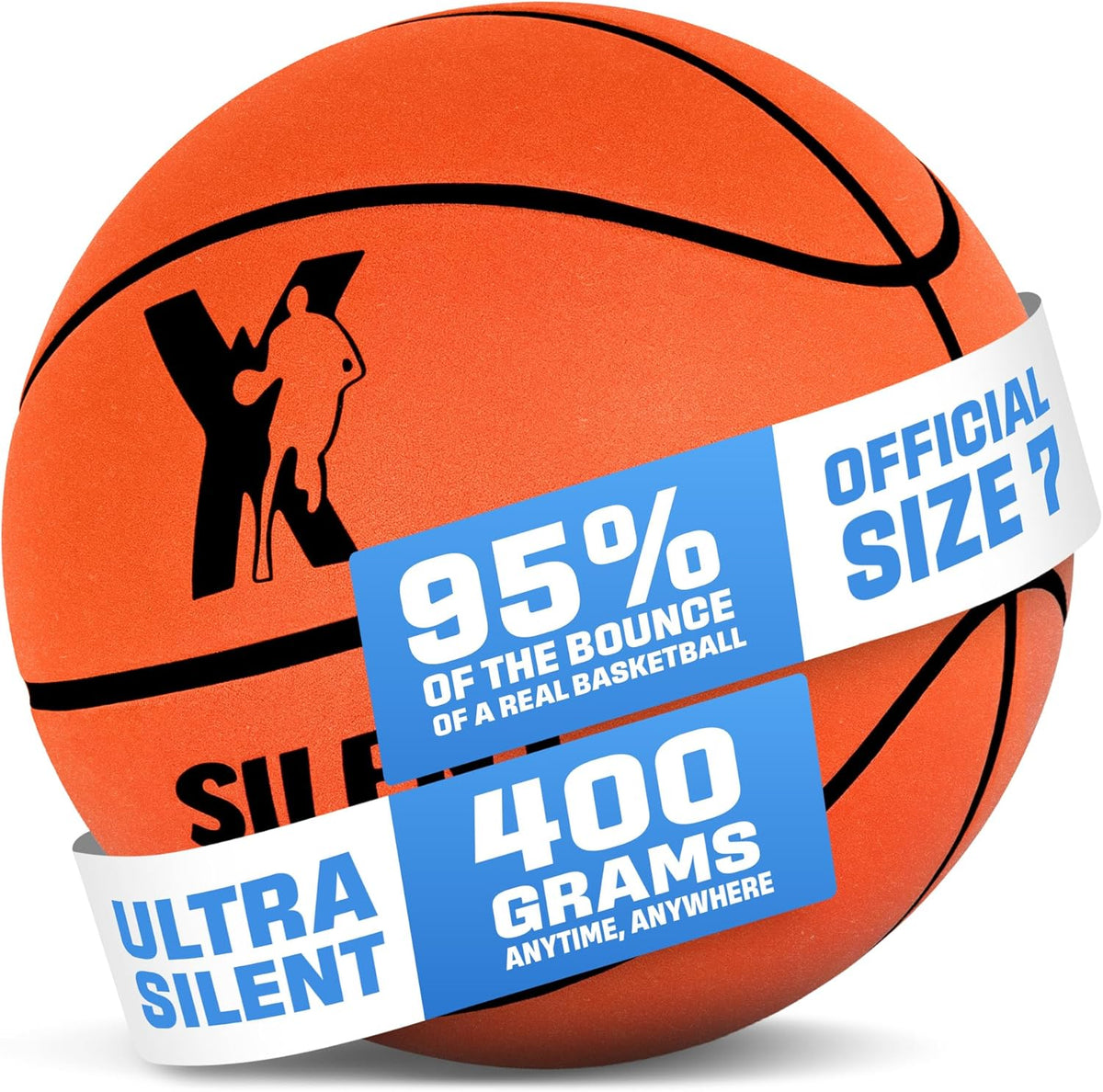 YGA Sports Silent Basketball official size 7 front view