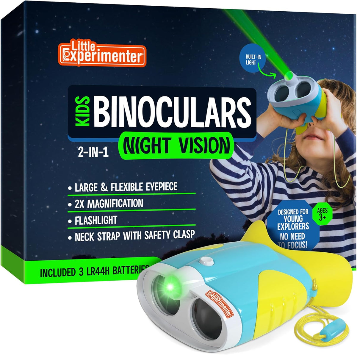 Little Experimenter Night Vision Binoculars for kids front view