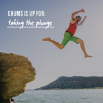 Chums eyewear retainer mounted on sunglasses frame