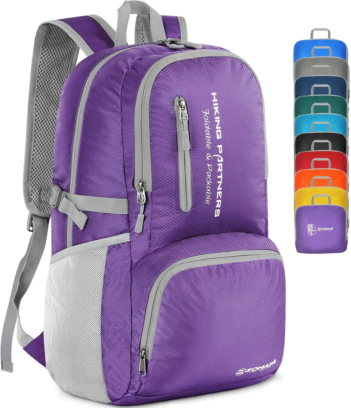 Zomake 35l daypack lifestyle product flat lay