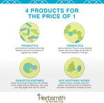 Herbsmith dog digestion aid bottle label details