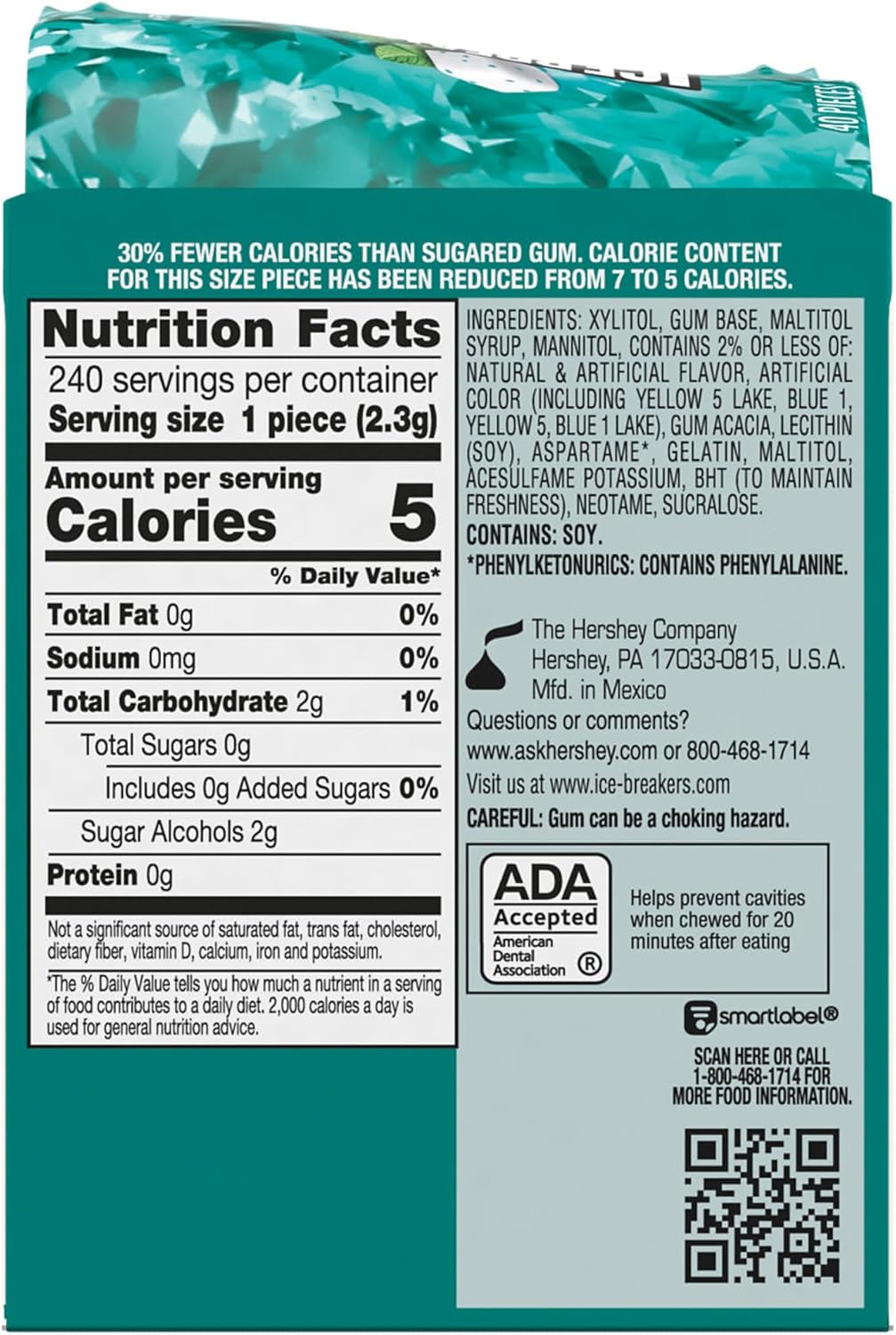 Sugar free wintergreen mint flavor gum bottles for fresh breath