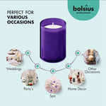 Bolsius unscented smokeless relight candles lit flame