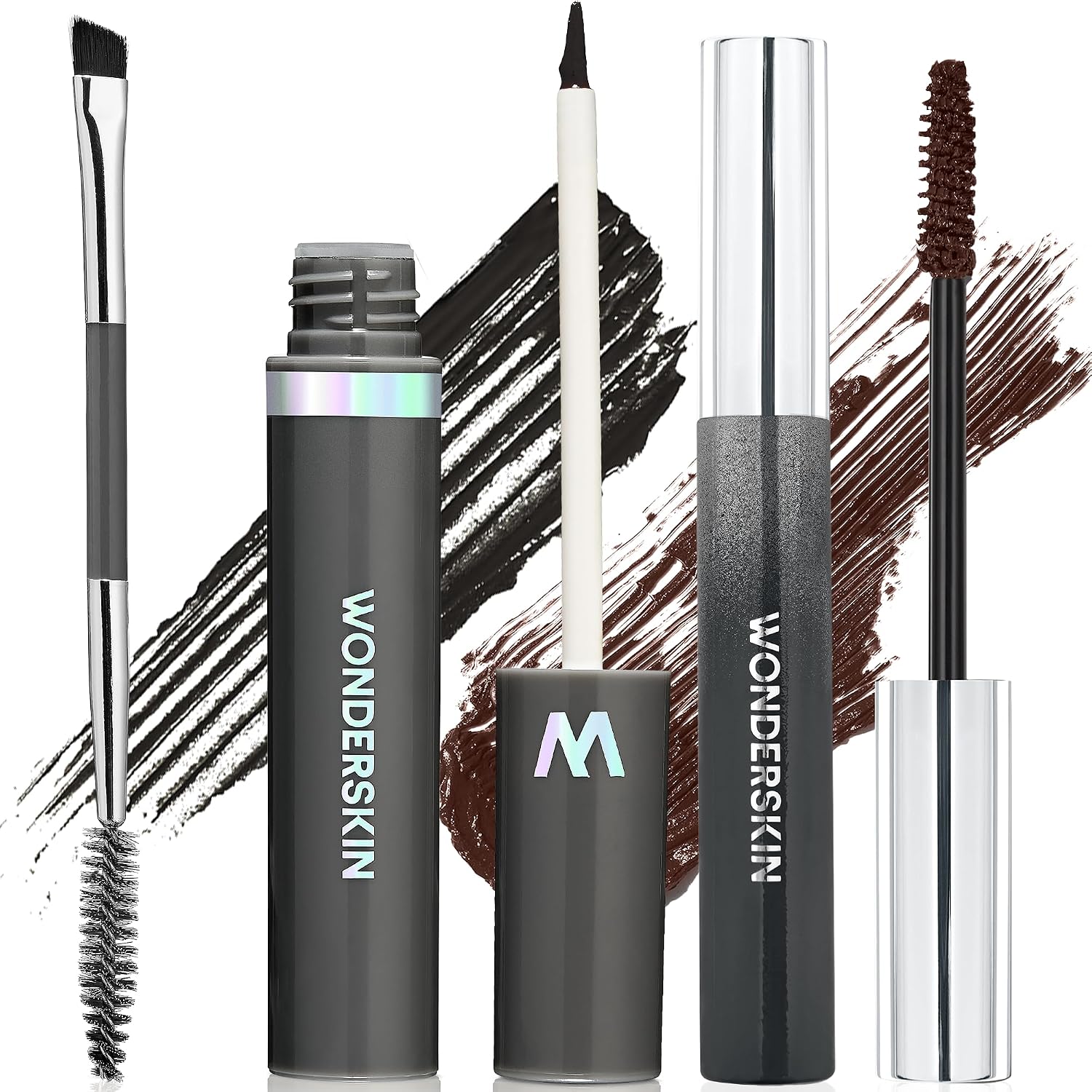 Wonderskin Dream Brow Eye Brow Gel and Brown Rizz Mascara set front view