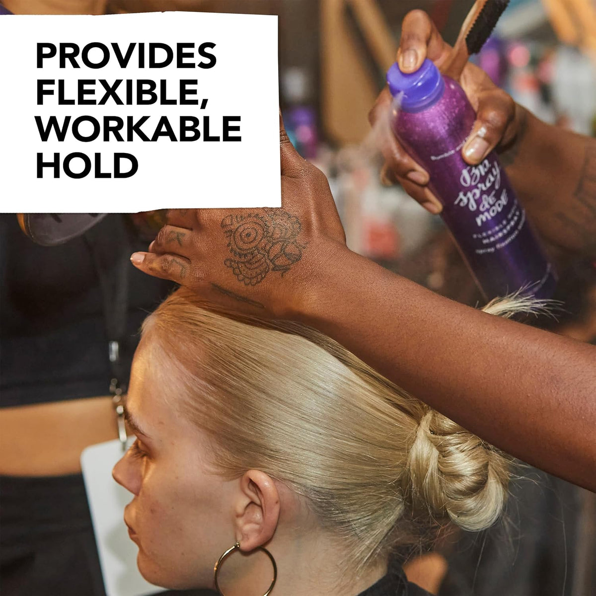 Bumble and Bumble hair spray nozzle detail and twist-lock mechanism