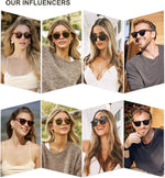 Sojos polarized sunglasses tortoise brown frame side angle