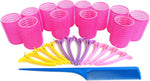 Kamay's Small Size Hair Rollers Curlers Self Grip Holding, For Hairdressing, Design Gripping Sticky Cling Style For DIY Or Salon (25mm/1" 12PCS) Random Color - Image 12
