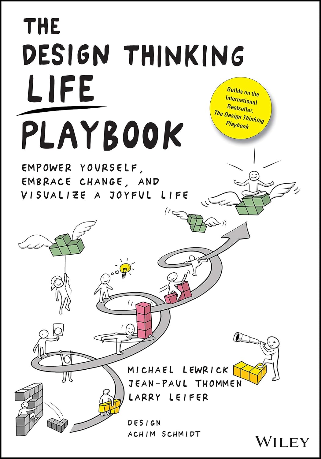 Wiley The Design Thinking Life Playbook paperback front cover showing abstract self-empowerment design.