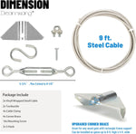 Stainless steel cable and turnbuckle for wooden fence gate repair