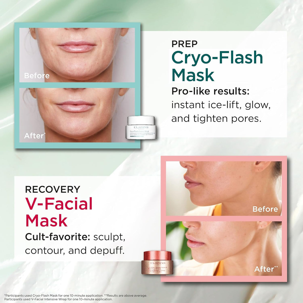 CLARINS Cryo-Flash Face Mask | Visible Lift Effect in 10 Minutes* | Visibly Minimizes Pores | Boosts Radiance | Pro Like Results | All Skin Types - Image 10