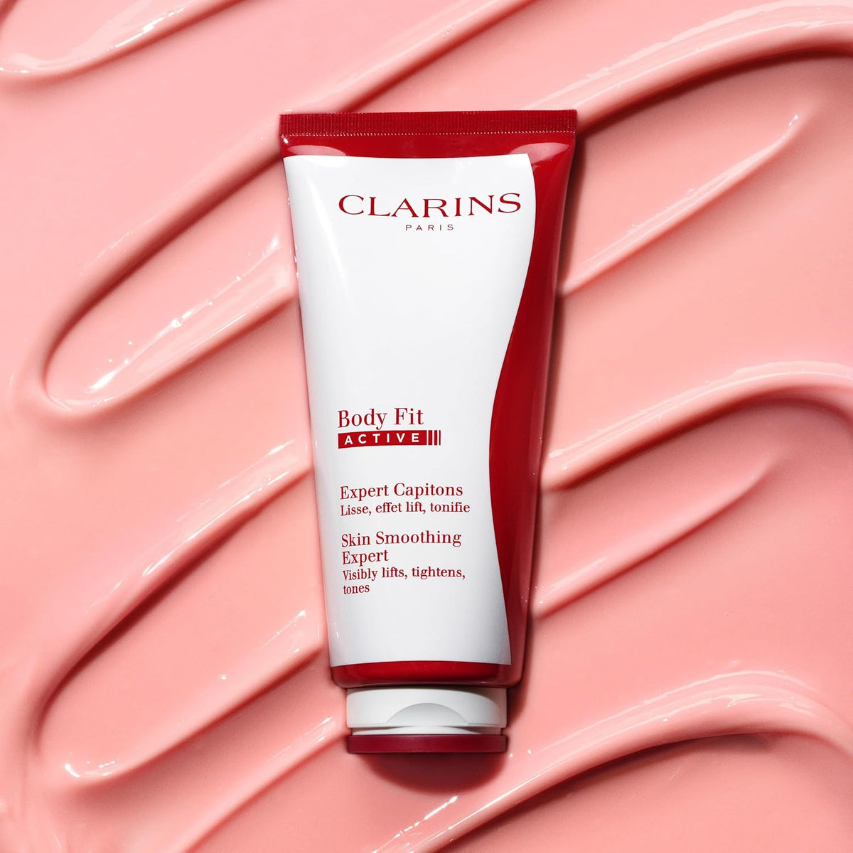 Clarins Body Fit Active Gel-Cream application on legs and thighs