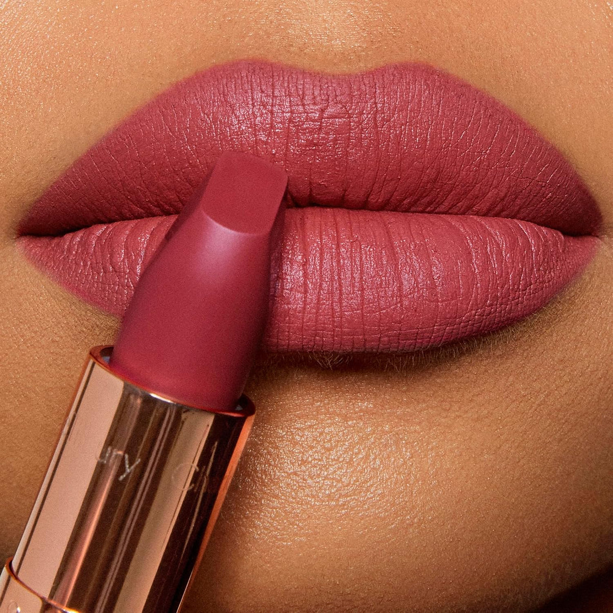 Authentic Charlotte Tilbury lipstick packaging and branding